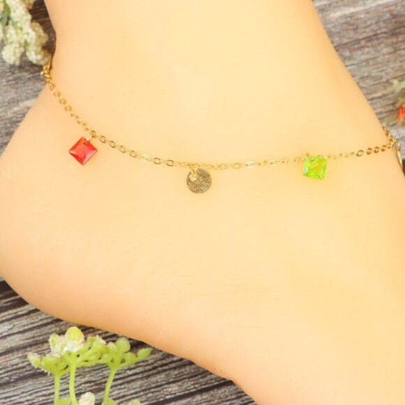 "Elegant Handmade Anklet – Delicate Jewelry for Women, MAR091544 - Picture 9 of 10